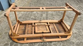 Zahradní rozkládací stůl dokonale obroušený délka 190-230cm - 5