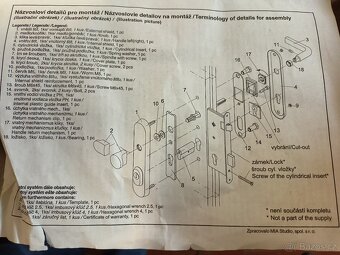 Bezpečnostní kování klika koule Rostex R1/0 - 5