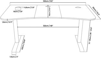 Herní stůl - Arozzi Arena - 5