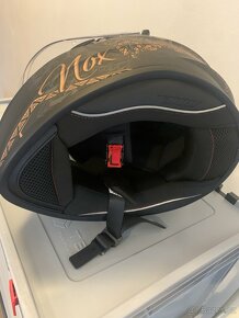 přilba N918 BLOOM, NOX (černá matná, bronzová) - 5