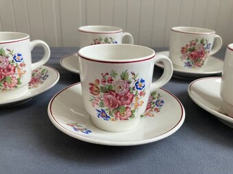 Porcelánový kávový servis, Ditmar Urbach, 6 ks - 5