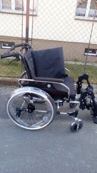 INVALIDNÍ VOZÍK-polohovací+brzdy-46 cm-mohu zaslat po ČR - 5