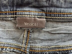 Strečová jeans sukně - 5