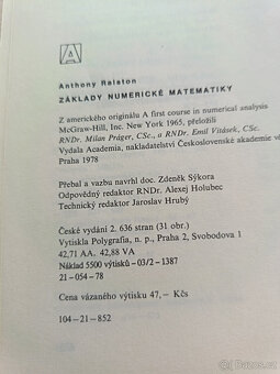 Matematické knihy - 5
