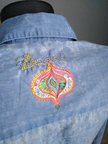 Desigual modrá halenka vel.XS - 5
