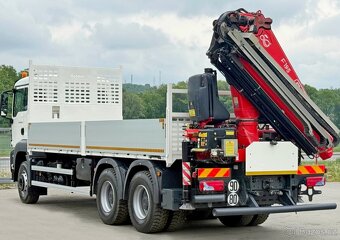 MAN TGS 26.360 - 6x4 – Valník + HR-FASSI F195A.2.24 - 5