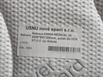 Jednolůžková postel s polohovacím roštem - 5