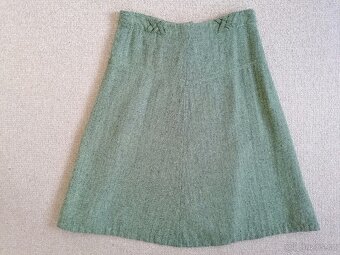 Nová zelená vlněná sukně H&M, v. 40 - 5