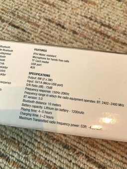 Prodam Bluetooth reproduktor nový - 5