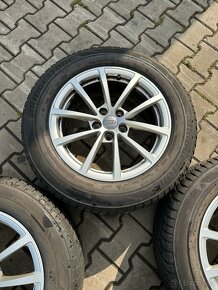 Kompletní alu Audi 5x112r17 + 225/60R17 zimní Bridgestone - 5