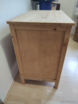 KOMODA DŘEVĚNÁ VELKÁ 3 ŠUPLÍKY - 5