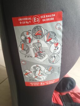 Dětská autosedačka Nania L11, pro 9-18kg i 15-36kg, Ferrari - 5