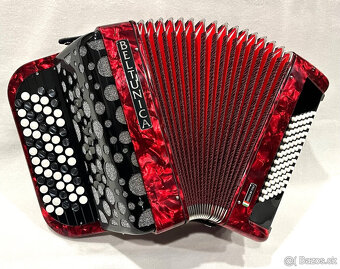 Predám nový akordeón Beltunica- chromaticky B Griff -72 BASO - 5