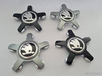 Stredové krytky - pukličky kolies ŠKODA / VRS - 5