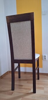 Kvalitní dřevěné čalouněné židle 2 ks - 5