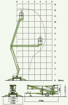 Pronájem přípojných plošin 12 a 17 metrů,7 dní v týdnu - 5