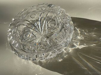 BOHEMIA CRYSTAL broušený popelník - PbO 24% - 5