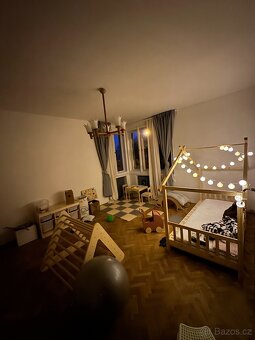 Domečková postel z masivu – 200×100 → 200×200, rošt v ceně - 5