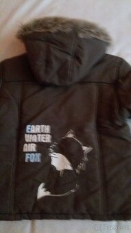 Zimní bunda se šálou a čepice pro chlapečka (vel. 92) - 5