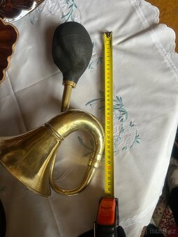 starý mosazný klakson – 1910-1940 - 5