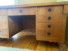 Starozitny dubovy stul - 5