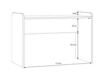 Psací stůl barvy dubu - 5