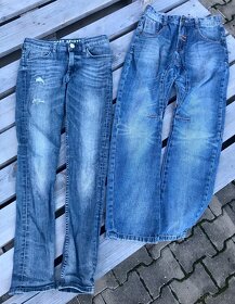 Džínové kalhoty 140, 9 let - 5