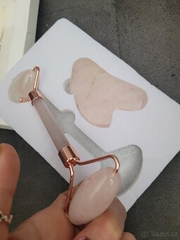 Gua Sha sada 2 kameny ruzenin masážní proti vráskám - 5