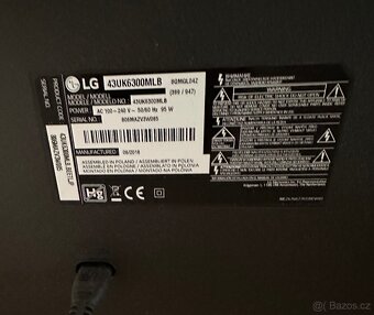 Smart tv lg 43" 109 cm, 4K, DVBT2 - 5