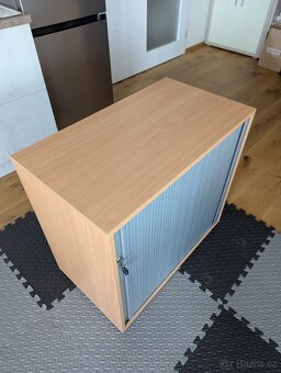 Nízká žaluziová skříň ProOffice 80 x 45 x 73,5 cm, buk - 5