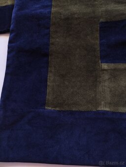 Povlak na polštáře patchwork sametový 5ks -JAKO NOVÉ - 5