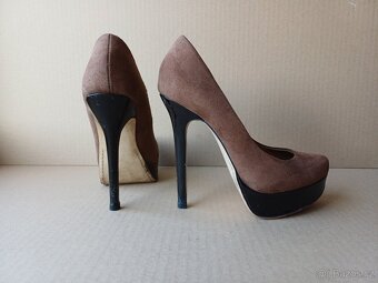 Hnědé lodičky na platformě vel.37 - 5