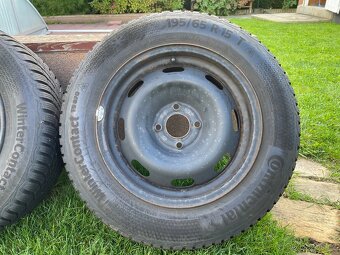Sada kol R15, 4x108 + zimní pneu Continental - 195/65 R15 - 5