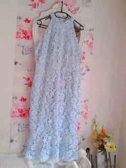 Elegantní krajkové midi šaty 44 - 5