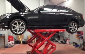 Zapuštěný nůžkový zvedák, 3,5t - 5