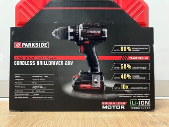 Aku vrtací šroubovák Parkside Performance - 5