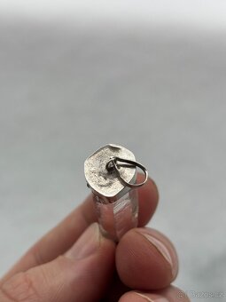 Křišťál přívěšek ve stříbře 950/1000 | 10,59g - 5