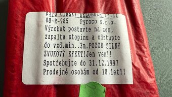 Prodám 30 let staré petardy. Rarita sběratelská….. - 5