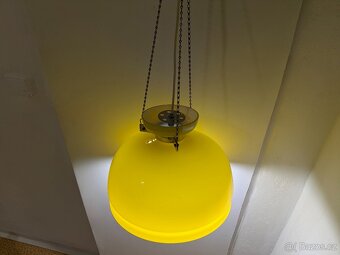 Retro skleněný lustr - 5