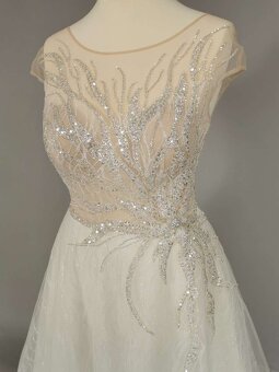 Luxusní nenošené svatební šaty, Artemida - 44 EU (XL) - 5