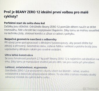 Odrážedlo Beany Zero 12 - 5