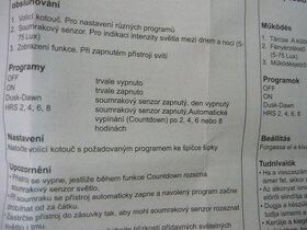 Venkovní spínací hodiny se soumrak. snímačem - 5