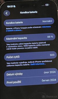 Apple iPhone 15 pro Titan Kondice 88% - 5
