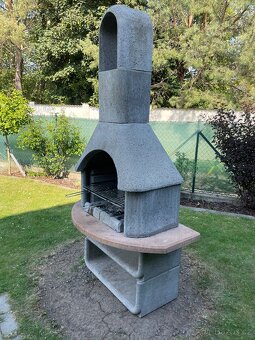 Zahradní betonový krb+ gril - 5