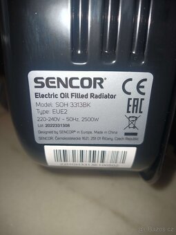 Olejové radiátory Sencor 13 žeber 2500W - 5