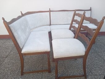 Jídelní kout, lavice + 2 židle - 5