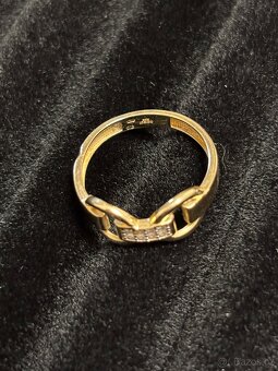 Zlatý dámský prsten 14 kt. 585 váha 2,11 g zlato - 5