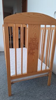 Dětská postýlka TOMI XIX, vyndávavací příčky, stahovací bok - 5