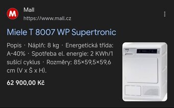 Miele T8007WP Made in Germany původní cena 62 900Kč - 5