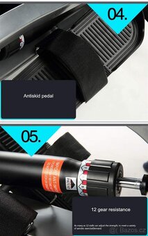 Skládací veslovací trenažér s 12 nastavitelným odporem - 5